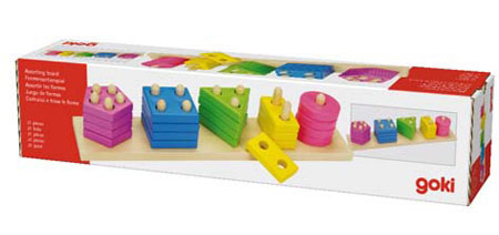 Pastelowy sorter kształtów GOKI