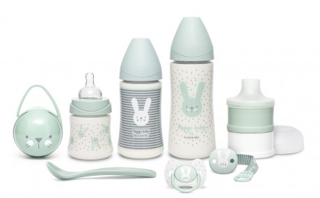 Miętowy zestaw startowy dla noworodka Welcome Baby Set Suavinex HYGGE BABY