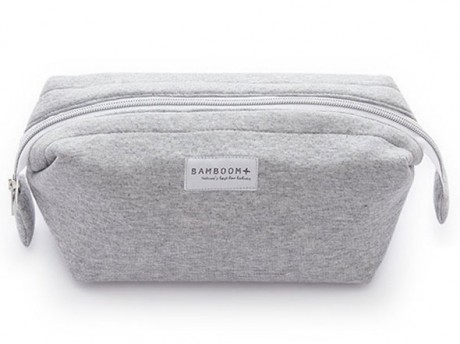 Kosmetyczka bambusowa kolor Grey Melange Bamboom