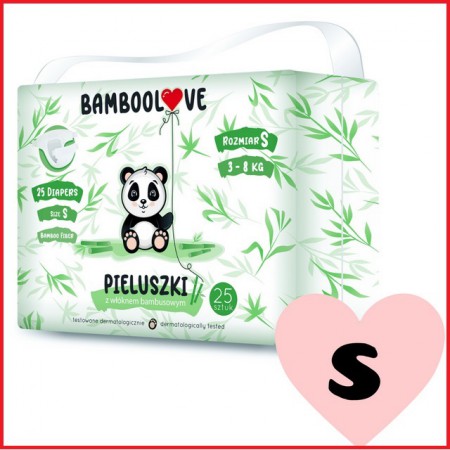 Pieluszki bambusowe S 3-8 kg Bamboolove