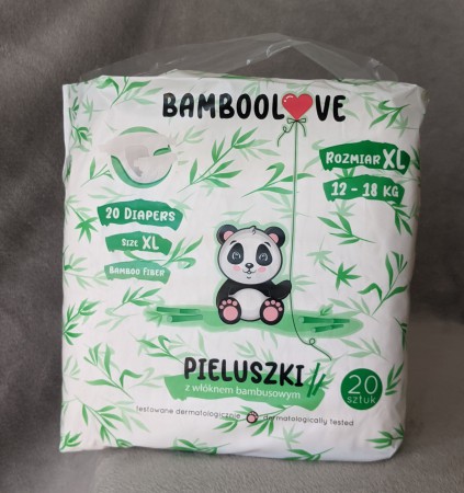 Pieluszki bambusowe nie są bielone chlorem