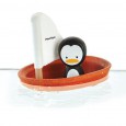 Żaglówka z pingwinem - zabawka do kąpieli | Plan Toys
