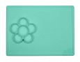 Silikonowa mata do zabawy z pojemniczkami | miętowa | EZPZ Flower Play Mat