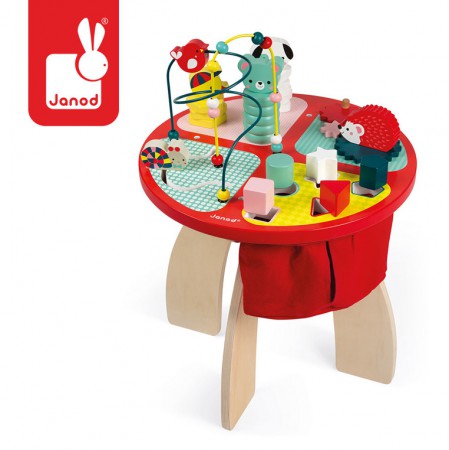 Stolik edukacyjny duży drewniany Baby Forest | Janod