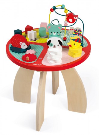 Stolik edukacyjny duży drewniany Baby Forest | Janod