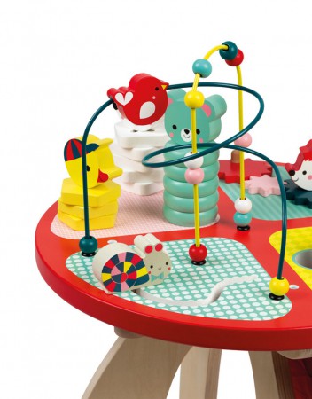 Stolik edukacyjny duży drewniany Baby Forest | Janod