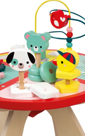 Stolik edukacyjny duży drewniany Baby Forest | Janod
