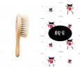 Miękka szczotka z koziego włosia z myjką muślinową | wzór myjki MRB | Lullalove