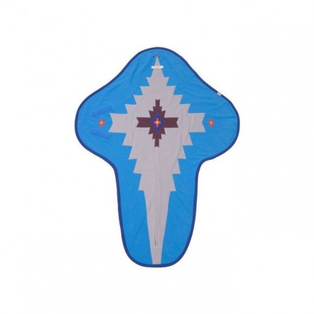 Otulacz- rożek Clever 3w1 | polar | kolor BLUES | Lodger - tył rozłożony