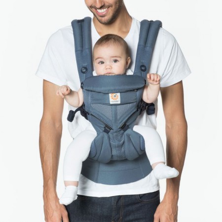 Nosidło | wzór OXFORD BLUE | Ergobaby 360 OMNI Cool air