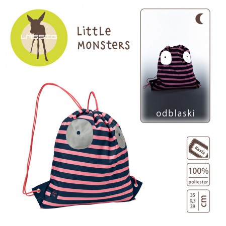 Plecak - worek | kolor Little Monster koral | Lassig