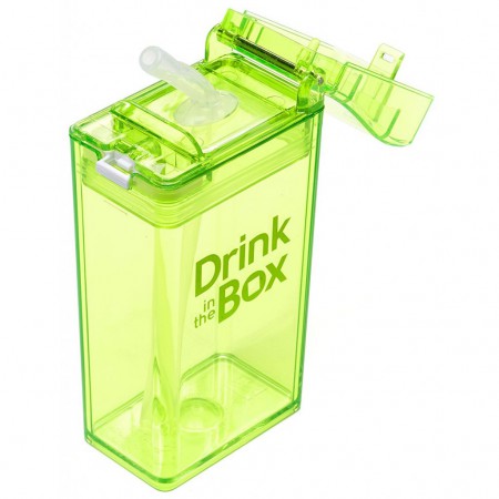Bidon ze słomką 235ml | zielone | DRINK IN THE BOX