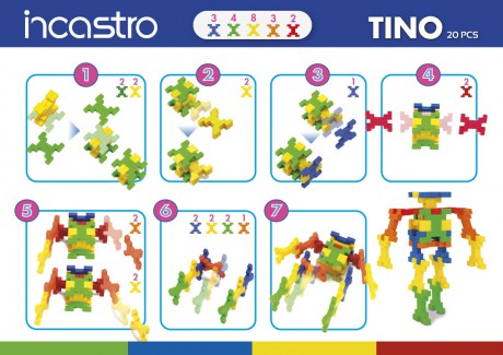 Zestaw na start 20 klocków | Robot | Incastro